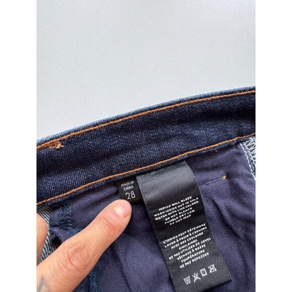 J BRAND Valentina Everlast Dark Rinse High Rise Flare Flared Jeans, Size 28 - Picture 13 of 16